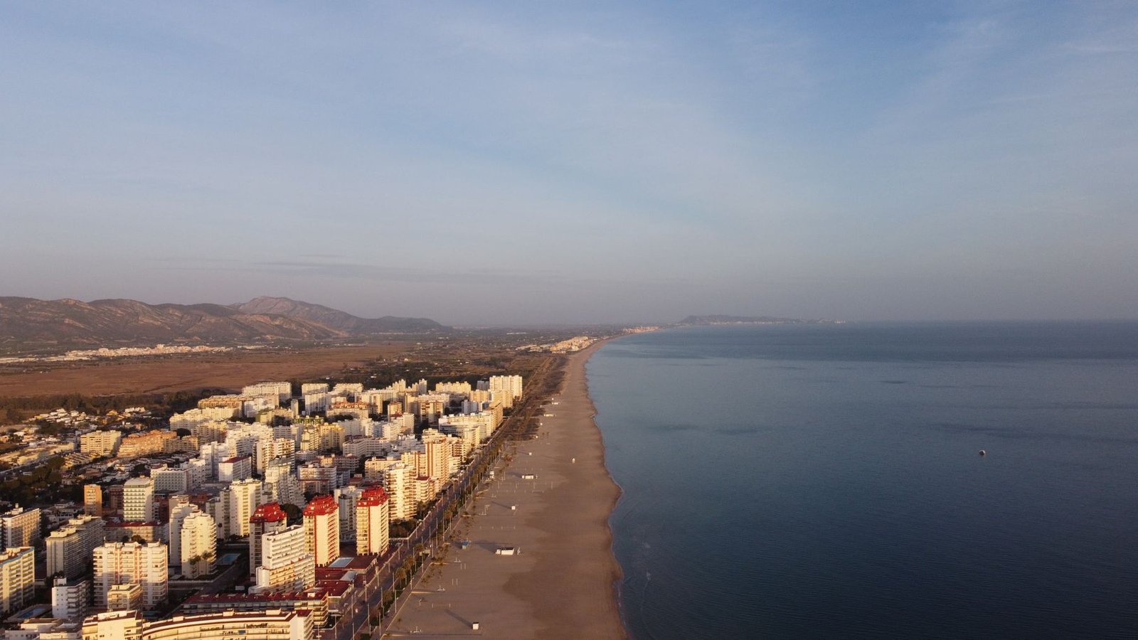 Playa de Gandía al atardecer